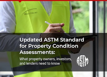 Updated ASTM Standard for Property Condition Assessments:  What property owners, investors, and lenders need to know image