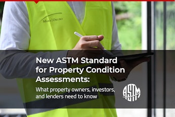 New ASTM Standard for Property Condition Assessments:  What property owners, investors, and lenders need to know image