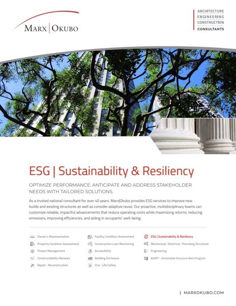 ESG | Sustainability & Resiliency brochure