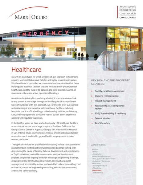 Healthcare brochure