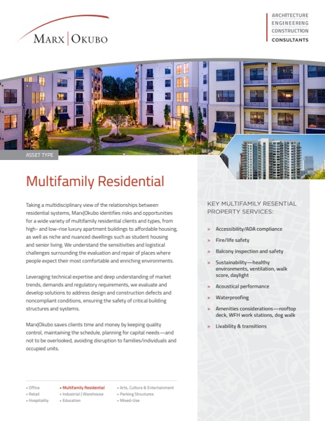 Multifamily Residential brochure