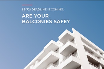 What property owners & managers should know about SB 721 balcony inspections as deadline nears image